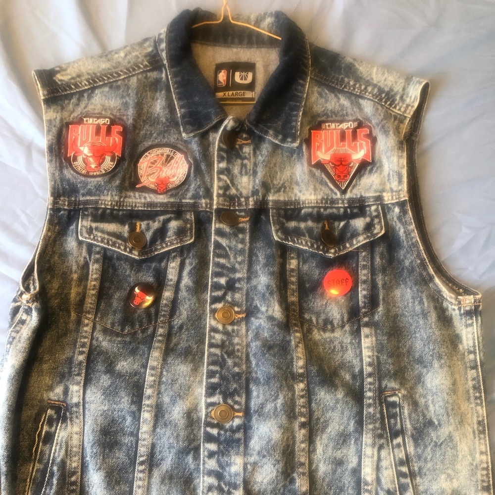 Chicago Bulls NBA jean vest